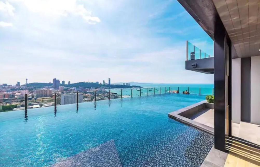 The Base Central Pattaya Quiet Room With Infinity Pool & Free Netflix エクステリア 写真